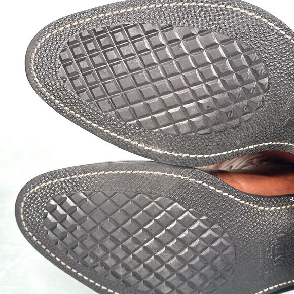 Justin Western Cowboy Boots - Men's Size 8 D BROWN Style 2610 Leather - Picture 15 of 16